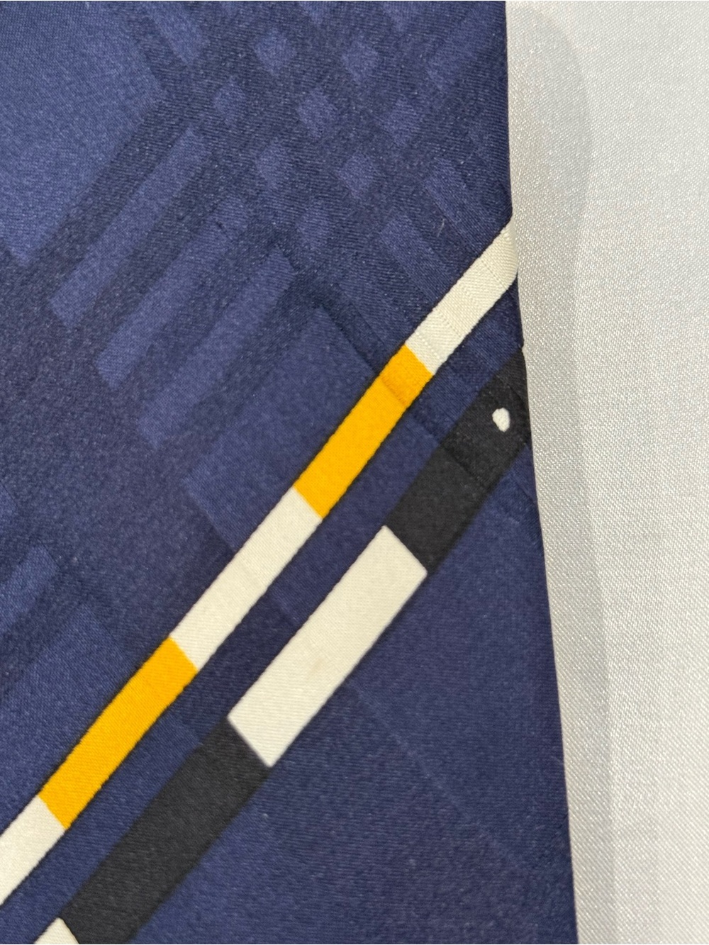 Polo by Ralph Lauren Navy Equestrian Print Silk Mens Tie - Picture 11 of 14